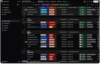 Teable self-hosted interface